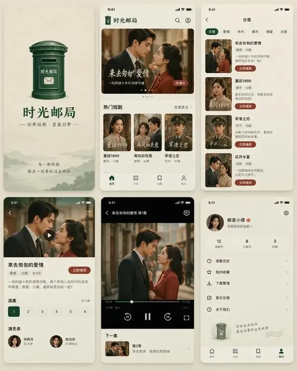 红果短剧网页 App 界面预览
